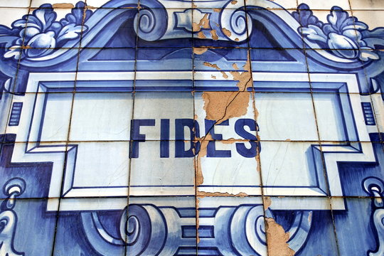 Azulejo in Porto, Portugal