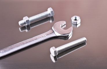 Wrench, nuts and bolts