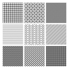 Monochrome seamless patterns