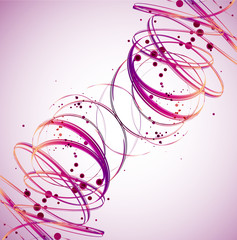 Abstract Pink Wave background. Vector