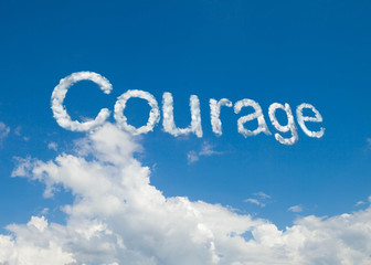 courage cloud word