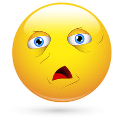 Smiley Vector Illustration -  Strange Face