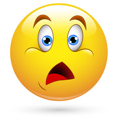 Smiley Vector Illustration - Surprised Face