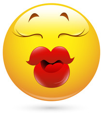 Smiley Vector Illustration - Thick Lips