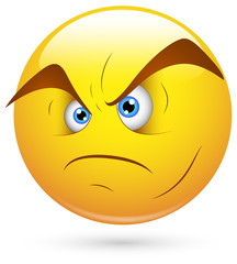 Smiley Vector Illustration - Mature Face