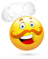 Smiley Vector Illustration - Chef Face