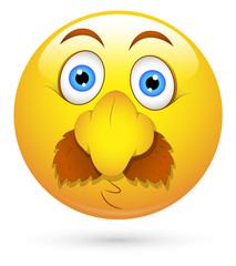 Smiley Vector Illustration - Funny Fake Face