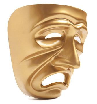 Theatrical mask isolated