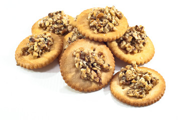 cookies on white background