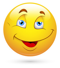 Cute Innocent Smiley Face Vector