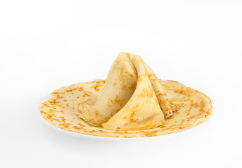 Pyramid of fried pancakes