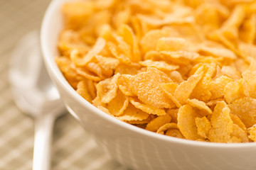 Bowl filled with breakfast cereal