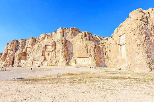 The tomb of Achaemenid kings in Naqsh-e Rustam, Shiraz, Iran.