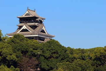 Naklejka premium 熊本城 天守閣
