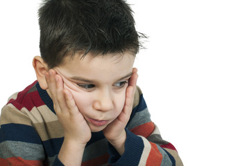 Sad child has problems