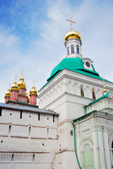 Church Domes in Trinity Sergius Lavra