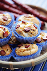 muffins with sausages