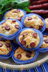 muffins with sausages