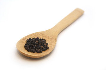 pepper in wooden spoon - 50061907