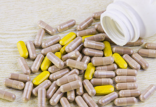 pills with medicinal preparation