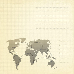 Fototapeta na wymiar Gray world globe