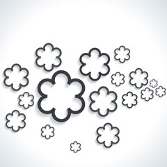 Abstract flower Paper Graphics background vector