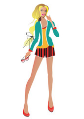 beautiful woman vector