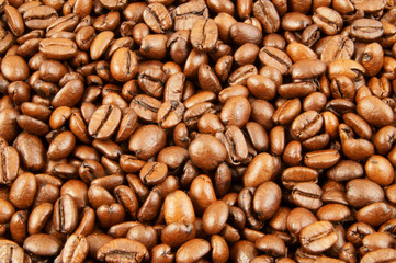 Coffee beans background