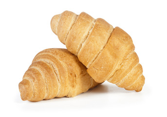 croissant over white background