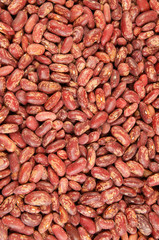 Dried kidney red haricot beans background