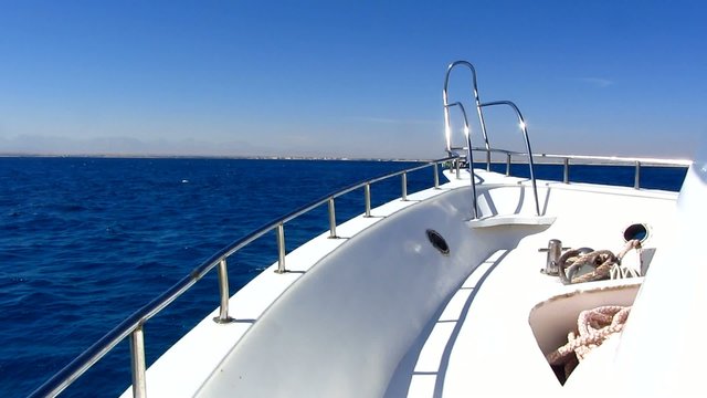 Yacht at sea