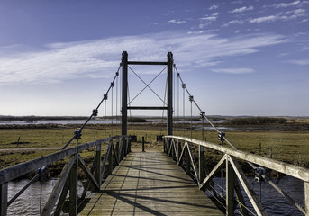Fototapeta na wymiar Król Hans most w pobliżu Skjern, Dania