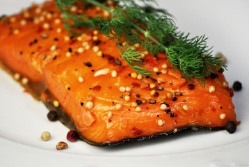Stremellachs mit Dill