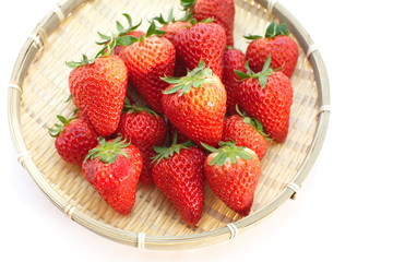 Beautiful strawberries isolated on white