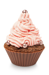 chocolate birthday cupcake