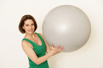 Fototapeta premium Dame beim Sport