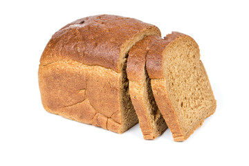 Half a loaf of rye bread