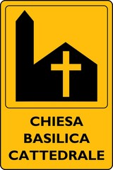 CATELLO INDICATORE CHIESA BASILICA CATTEDRALE