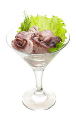 Marinated octopus