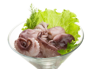 Marinated octopus
