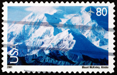 Postage stamp USA 2001 View of Mt. McKinley