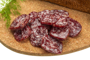 Fresh ripe salami