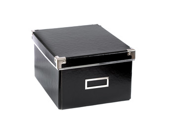 Black box office files with cover