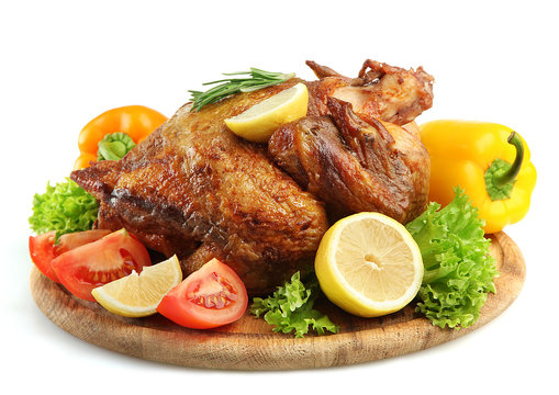 Whole roasted chicken