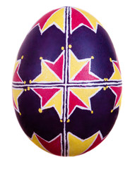Easter egg painted in folk style