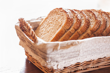 Bread in basket