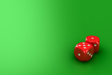 Dice on the green
