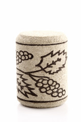 Drawn wine cork