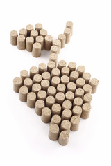 Corks grape bunch