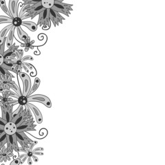 Decorative background with beautiful flowers
